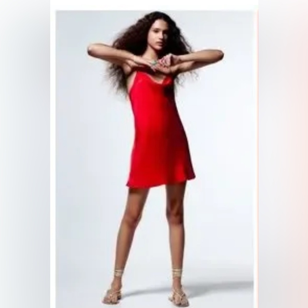 Zara Vibrant Red Dress